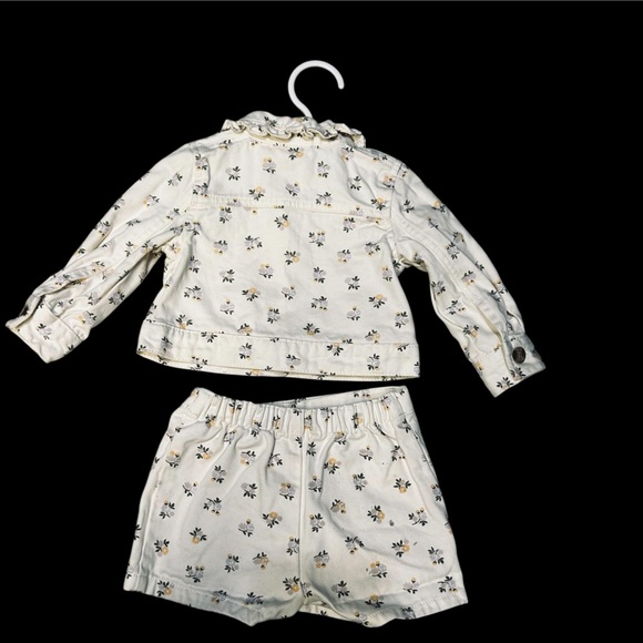 Little Lass floral, print jacket and skort Girls Toddler Size 12 Months - Picture 4 of 11